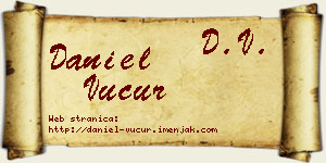 Daniel Vučur vizit kartica